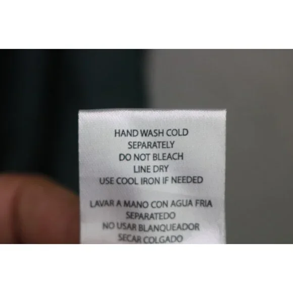 Nicole Miller Dark Green Satin Wrap Dress-Size Small-Fairy-Whimsigoth - Picture 9 of 13